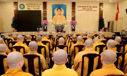 GHPGVN TP.HCM tổ chức Tuần huân tu Phật lịch 2569 tại Việt Nam Quốc Tự