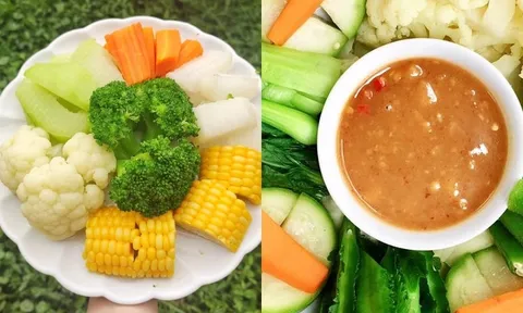 Chay ngon mỗi ngày: Ngon miệng và thanh đạm với món rau luộc chấm chao