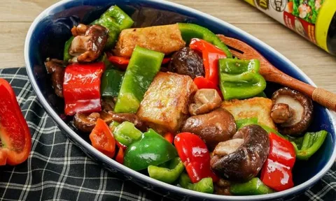 Món chay ngon: Đậu hũ xào rau củ