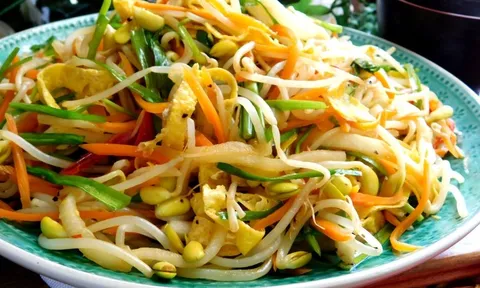 Thơm ngon và đậm đà với món giá xào đậu hũ