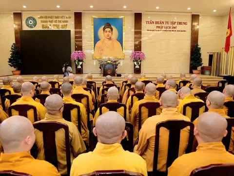 GHPGVN TP.HCM tổ chức Tuần huân tu Phật lịch 2569 tại Việt Nam Quốc Tự