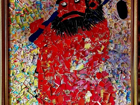 Collage Art của Hòa thượng Thích Viên Thanh