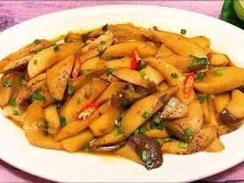 Món chay ngon mỗi ngày: Nấm đùi gà kho gừng