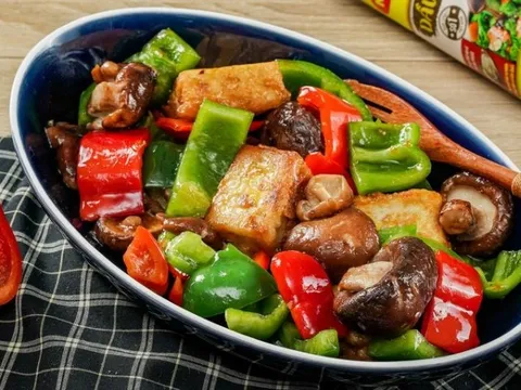 Món chay ngon: Đậu hũ xào rau củ