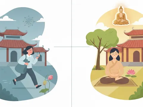 Đi chùa nhiều nhưng tâm không đổi