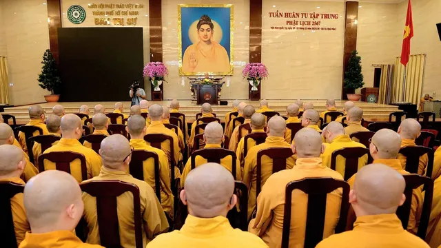 GHPGVN TP.HCM tổ chức Tuần huân tu Phật lịch 2569 tại Việt Nam Quốc Tự