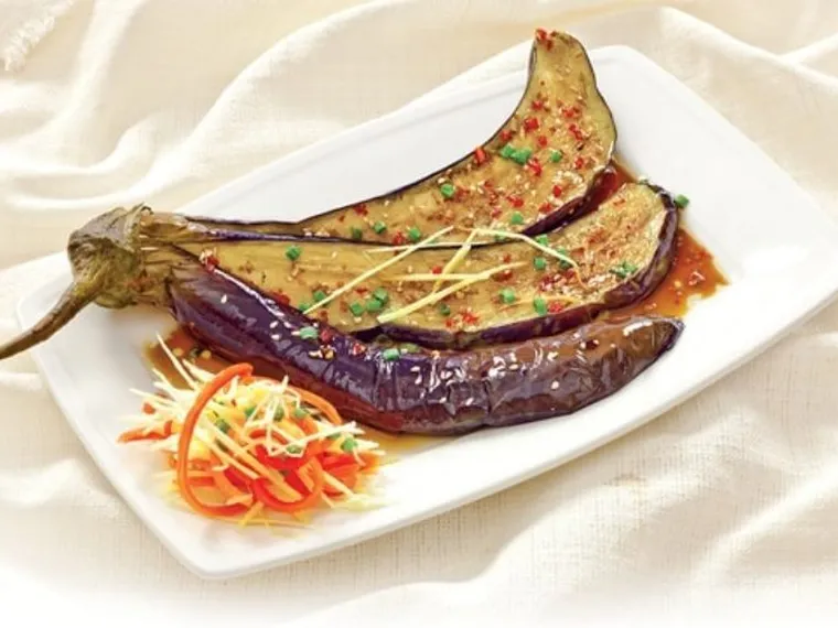 Món chay ngon: Cà tím hấp nước tương tỏi